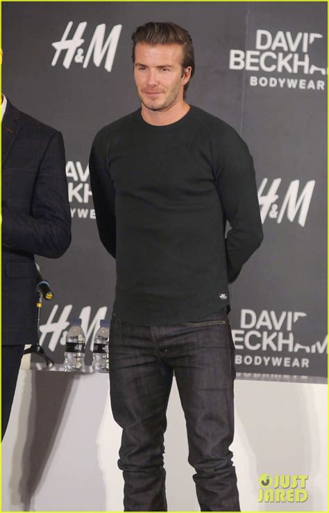 David Beckham Attends Handm Event In Shanghai Victoria Launches Quincy
