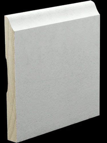 After cutting baseboard to wrap around the whole room, i was ready to nail it in securely. 4-Inch-Primed-Poplar-Colonial-Base-Molding-Wood-Moulding ...