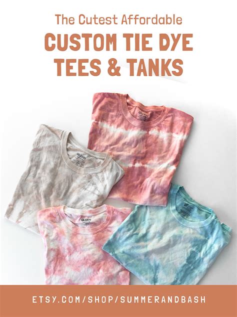 Youll Live In These Custom Tie Dye Tees And Tanks This Summer Tie