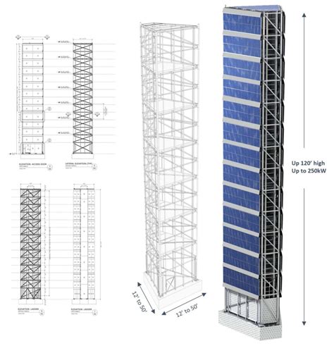 Solar Tower Of Power Shows Benefits Of Vertical Installations Pv