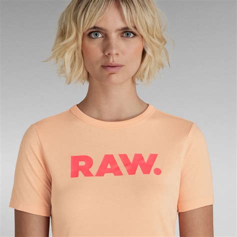 Raw Slim T Shirt Pink G Star Raw® Za