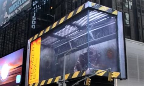 resident evil s 3d billboard is leaving people scared for life