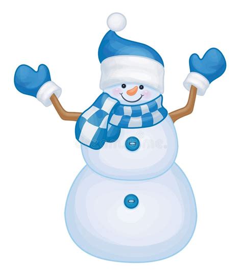 Vector Snowman Template Make Own Snowman Snowman Can Change F Stock