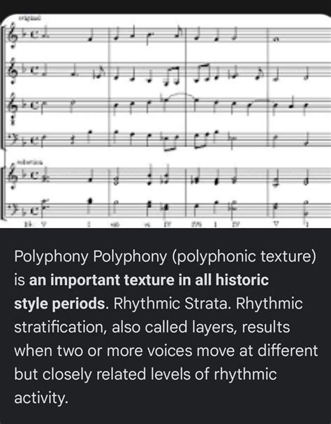 Polyphonic Texture Is One Musical Line Or Melody Moving Together Two Or