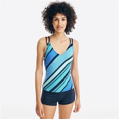 Nautica Striped Tankini Swim 6502389