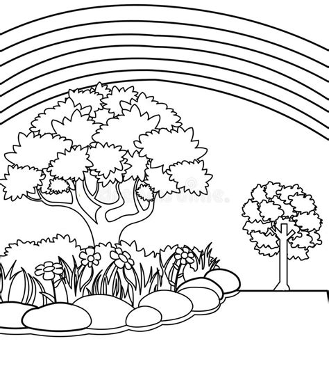Like a flower garden of coloring pages, we've provided you with 10 sheets to color with. Garden coloring page stock illustration. Illustration of ...