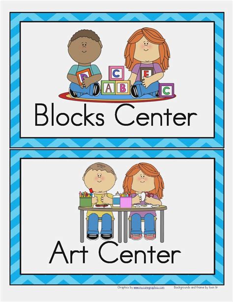 Free Printable Center Signs For Pre K Free Printable A To Z