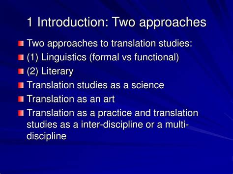 Ppt A Systemic Functional Linguistics Approach To Translation Studies