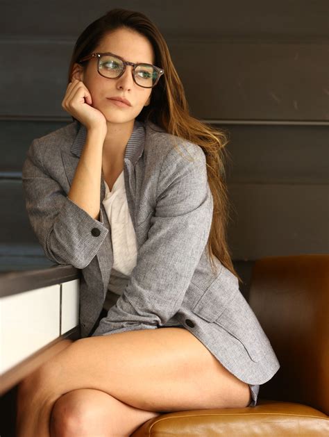 Wallpaper Genesis Rodriguez Actress Brunette Long Hair Legs Women With Glasses Sitting