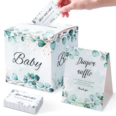 Buy Ayfjovs Pieces Greenery Diaper Raffle Tickets With Baby Shower