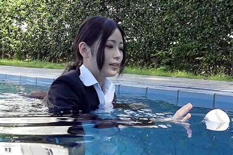 japanese wetandmessy with suit or outfit for office pool party wetlook celebration of unofficial