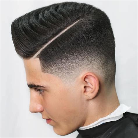 10 Hard Part Haircuts For Boys + Men -> Super Cool Styles