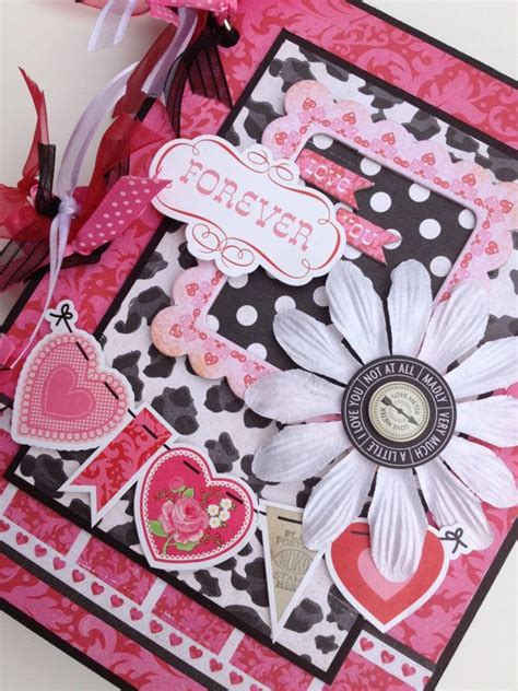valentine scrapbook mini album kit by artsyalbums on etsy valentines scrapbook mini
