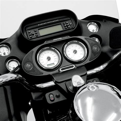 I bought a hd plain leather insert for 15$ and then glued a. Hogtunes Tweeter Pod Dash Kit 1998-2013 Harley-Davidson ...