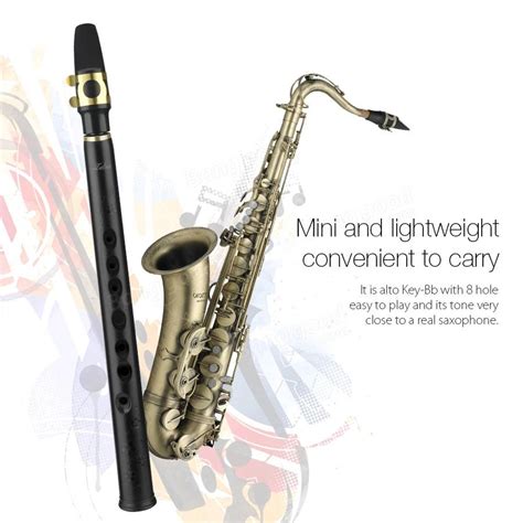 Zebra 8 Holes Keybb Mini Sax Pocket Saxophone Xaphoon With Alto