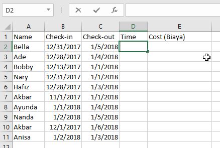 Contohnya, misalkan kamu ingin menjumlahkan angka dari sel a1 sampai a5 rumus ini berguna untuk mencari angka tertinggi atau terendah di dalam suatu deretan data. 7 Cara Membuat Rumus Tanggal Otomatis di Excel dan Contohnya