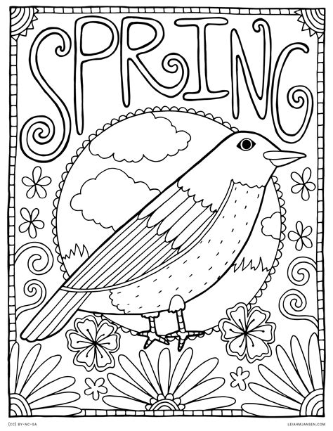 Coloring Pages Spring Printable