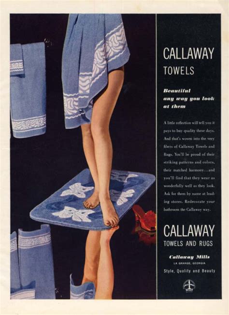 Beautiful Any Way You Look At Them Callaway Towels Ad 1943 Towel Nude Handg Ebay