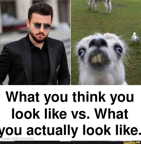 What You Think You Look Like Vs What You Actually Look Like Ifunny
