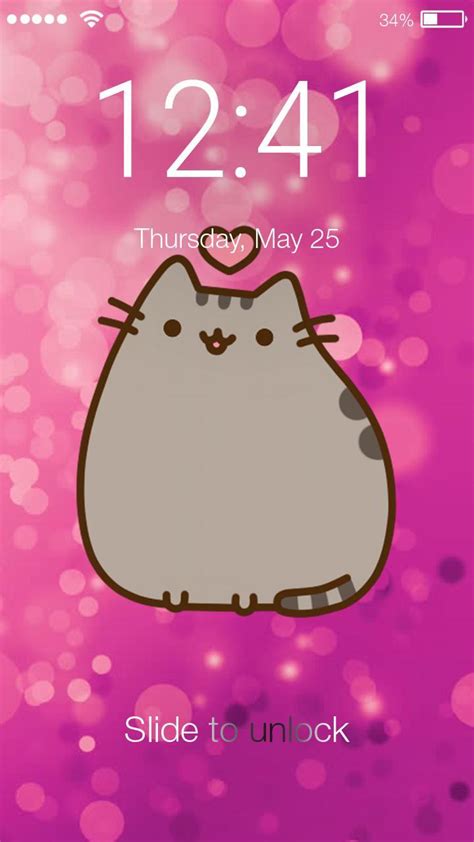 Cute Kawaii Pusheen Cat Anime Phone Lock For Android Apk