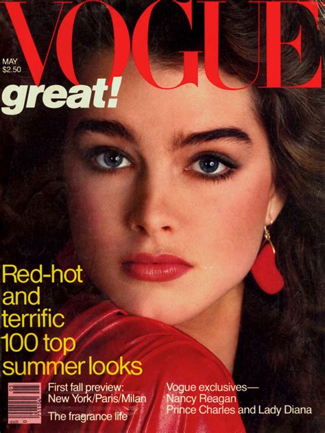 Brooke Shields By Richard Avedon Vogue Us May 1981 Brooke Shields Vogue Magazine Richard Avedon