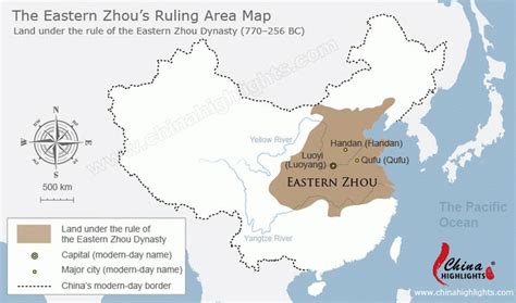 The Eastern Zhou Dynasty Map Ancient China Maps Zhou Dynasty China