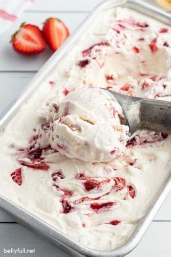 Strawberry Ice Cream {no Churn} Belly Full