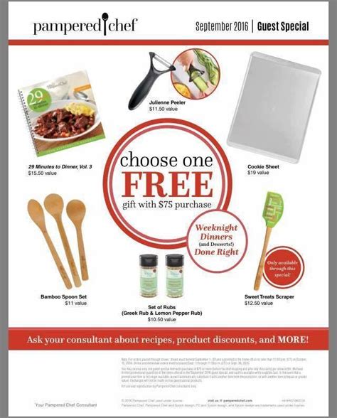 Free Did Somebody Say Free Place A Pampered Chef Order From Tannys