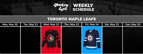 Toronto Maple Leafs Schedule Pro Hockey Life