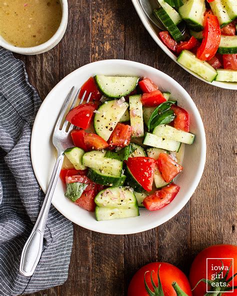 Cucumber Tomato Salad With Italian Vinaigrette Ethical Today