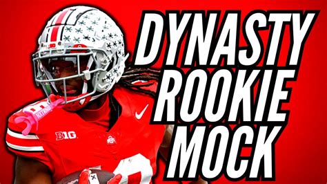 2024 Dynasty Rookie Mock Drafts Sf And 1qb Youtube