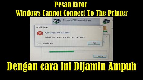 Cara Mengatasi Pesan Error Windows Cannot Connect To The Printer Dijamin Menghilangkan Masalah