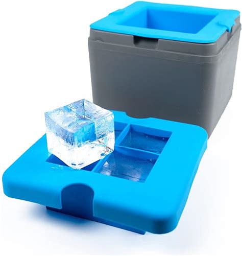 True Cubes Clear Ice Cube Tray 4 Cube Tray Amazonca Home