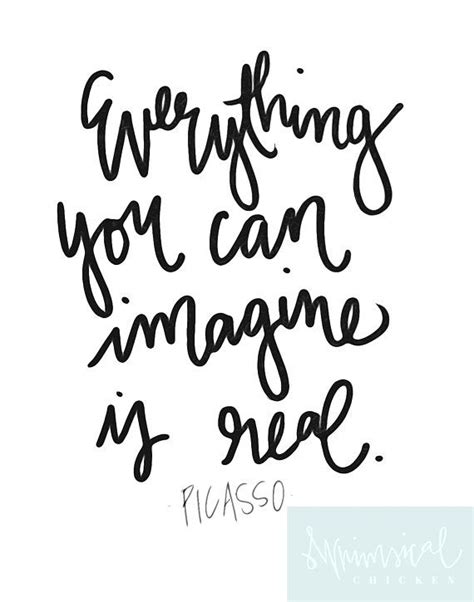 everything you can imagine is real printable handlettered etsy inspirational quotes