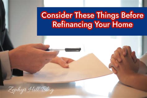Consider These Things Before Refinancing Your Home