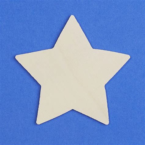 Unfinished Wood Star Cutout Wood Stars Unfinished Wood Craft Supplies