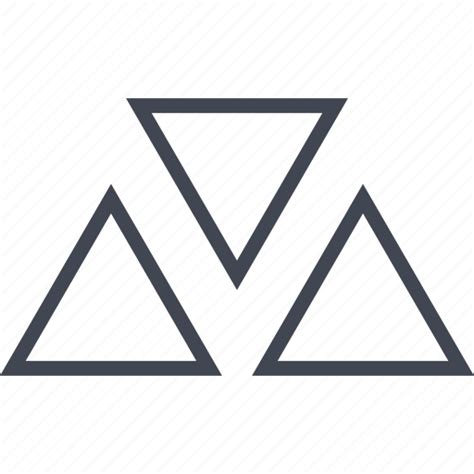Creative Design Three Triangles Icon Download On Iconfinder