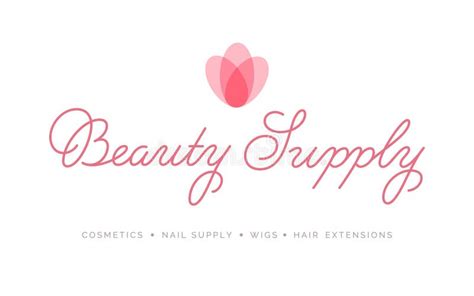 Beauty Supply Logo Vector Lettering Stock Vector Illustration Of