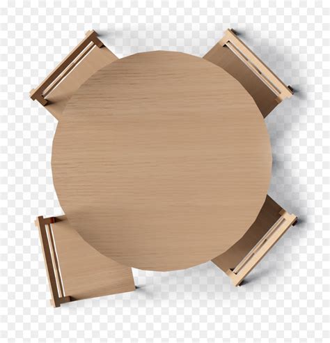 Round Dining Table Top View Hd Png Download Vhv