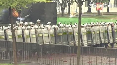 Hong Kong Protests Chinese Army Releases Anti Riot Video Seen As Warning Bbc News