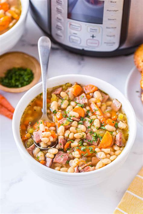Instant Pot Ham And Bean Soup The Cookie Rookie