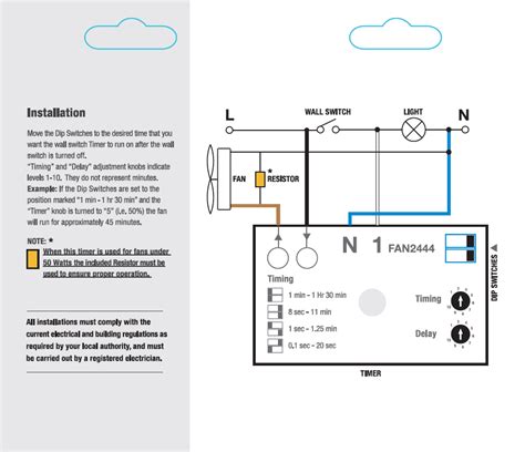 Wiring Diagram For A Bathroom Fan With Timer