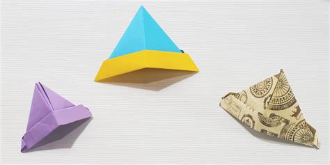 Basic Paper Hat Origami Instruction Intro To Paper Folding For Kids