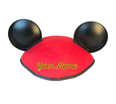Personalized Disneyland Infant Red Mickey Mouse Ear Hat