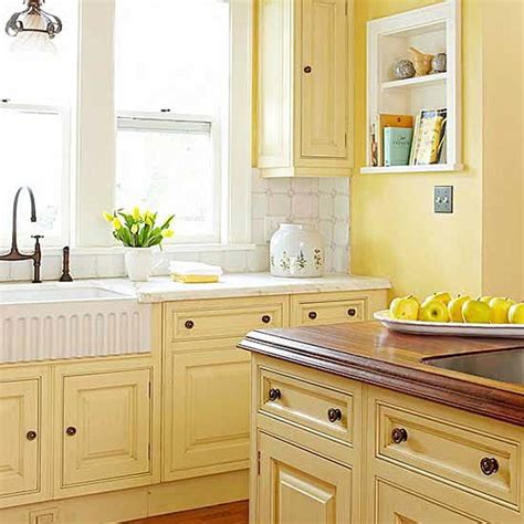 Kitchen Cabinet Details That Wow in 2020 | Yellow kitchen walls