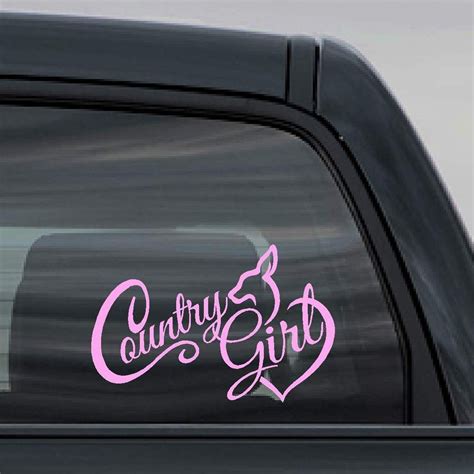 Country Girl Deer Decal Country Car Decals Deer Decal Truck Decals