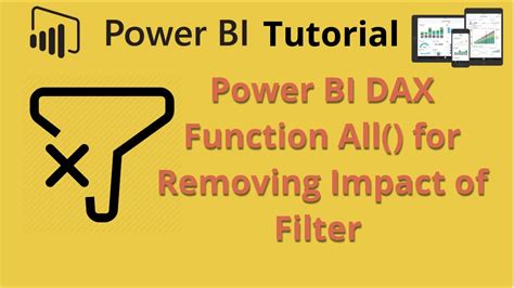 Power Bi Dax Function All To Remove The Impact Of A Filter From Chart