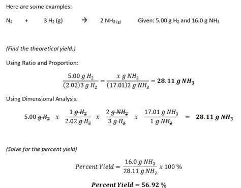 Percentage Yield The Way Of Chemistry