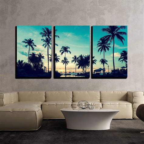 Wall Beach Wall Art Tropical Canvas Wall Art Seascape Prints For Living Room Bedroom Modern