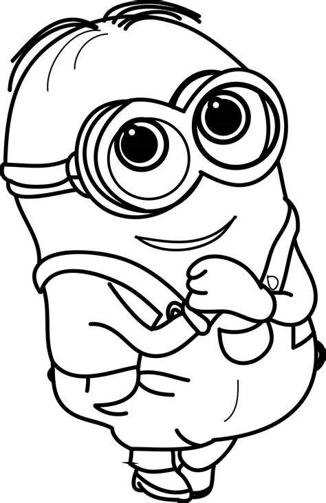 Gambar Minion Cute Coloring Page Wecoloringpage Captain America Pages